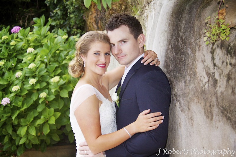 Portrait of a bridal couple at their wedding - wedding photography sydney